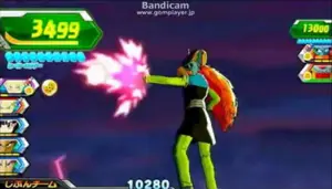 Dr. Myuu fires Ki Blast in Dragon Ball Heroes.