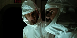 "REEL HIM BACK IN!!!"-Brenner yelling at his colleagues.