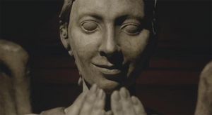 A Weeping Angel smiling