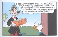 SsKauppias.png (946 KB) This picture shows Kauppias selling Senator Soapbox's speeches to Donald Duck.