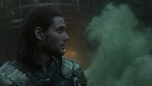 Green Mist appears to Caspian as his father.