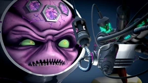 Kraang Prime shocked to hear Leonardo's voice.