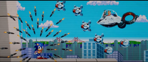 Dr. Robotnik in 16-Bit credit scene