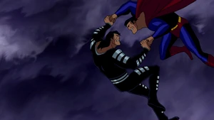 Engages battle with Superman