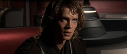 Anakin pledges himself to service under his new Sith Master.