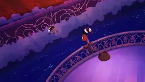 Cash Buckzo ordering Blitzo to take Paimon's goods.