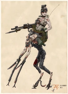 Hunchback recon zombot by plushman-d6ps1qt.jpg (312 KB) Rejected design 1