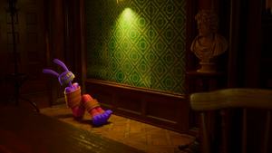 Jax tied up in a corner by Ragatha and Gangle.