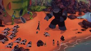 Gantu at the mercy of the Grand Councilwoman