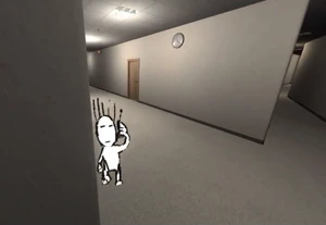 Alex charging at the player.