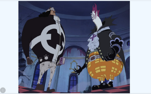 Moria talks with Kuma.