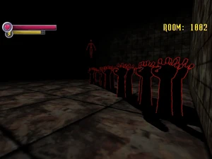 Specimen 9's shadow hand attack.