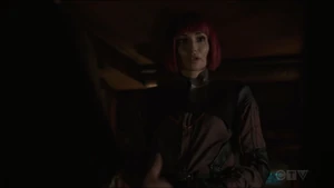 Izel explaining her "past" to Fitz and Simmons as well as her quest for the Monoliths.