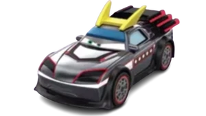 Die-cast with flames