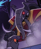 Rising from his throne to battle Clairen.