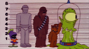 Kang's cameo in "The Springfield Files".