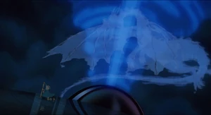 The dragon congratulating Richard Tyler.