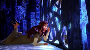 "Wait a minute! You can change shape! Can you change into something really tiny?"