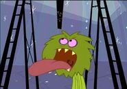 Rumaki eating rock candy