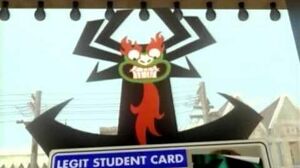 Cartoon Network City Bumper Aku's Student ID