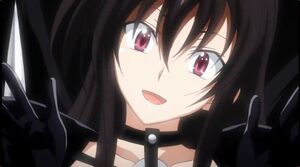 A hallucinate Raynare mocked Issei of Asia's disappearance.