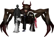 Takane's model with the rest of the Kiiroibara Cult in the Kiiroibara Cult jumpscare.