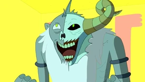 The Lich creating the Extinct World, laughing that he got his wish.