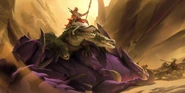Raz Bloodmane.png (1.49 MB) Raz Bloodmane, the leader of the Sandthrashers, riding Ma'kara.