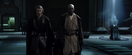 As Windu prepared for a meeting with the Senate Chair to bring him news of the elimination of General Grievous, a distraught Anakin Skywalker arrived and confirmed the Jedi Council's greatest fear.