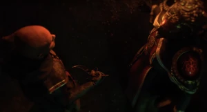 The High Priest Of Chaos tells one of the members of The Order to become worthy.