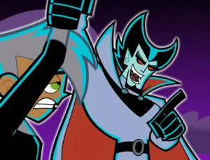 "Uh, uh, uh, we cant have you pass out and change back into Danny Fenton now, can we?, this might be your fathers party but you're the guest of honor Ta"