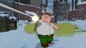 Peter in Family Guy: Back to the Multiverse.