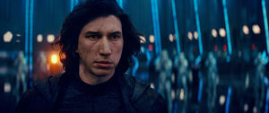 Kylo in the First Order's ship TROS