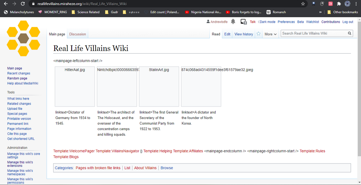 Does anyone know the exact reason why the Real Life Villains Wiki
