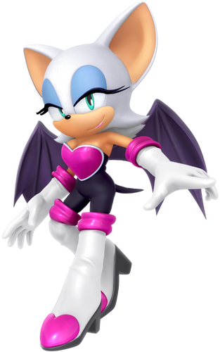 Rouge in Sonic 1 (Sonic Heroes Style)