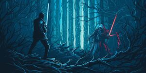 Star Wars TFA IMAX Poster - Finn VS. Kylo Ren