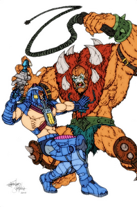 Beastman vs Man-E-Faces (He-Man)