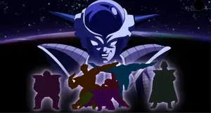 The Ginyu Forces with Frieza, Zarbon and Dodoria.