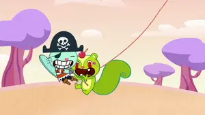 Nutty bumping into Russell.