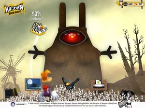 Sergueï alongside another Timid Rabbid from the far right during the invasion.