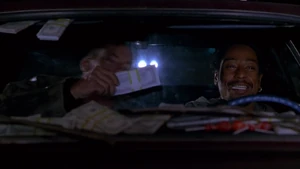 Rig and Charlie celebrating their success