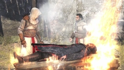 Al Mualim’s body burning