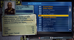 Boykin in the notebook entry in Dead Rising 2: Off the Record.