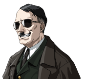 Nyarlathotep disguised as Adolf Hitler in Persona 2.