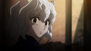 Neferpitou apologizes to Gon.