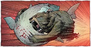 The Sea Bear clashes with the last Grizzly Shark.