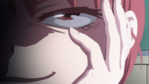 Sarina's evil grin