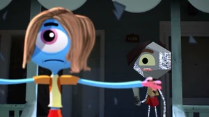 Rob seeing his past self.