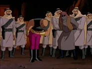 Ubu bowing to his master