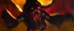 One of Grimmel's Deathgrippers attempting to attack Hiccup.